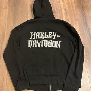 Harley Davidson Black Zip Up